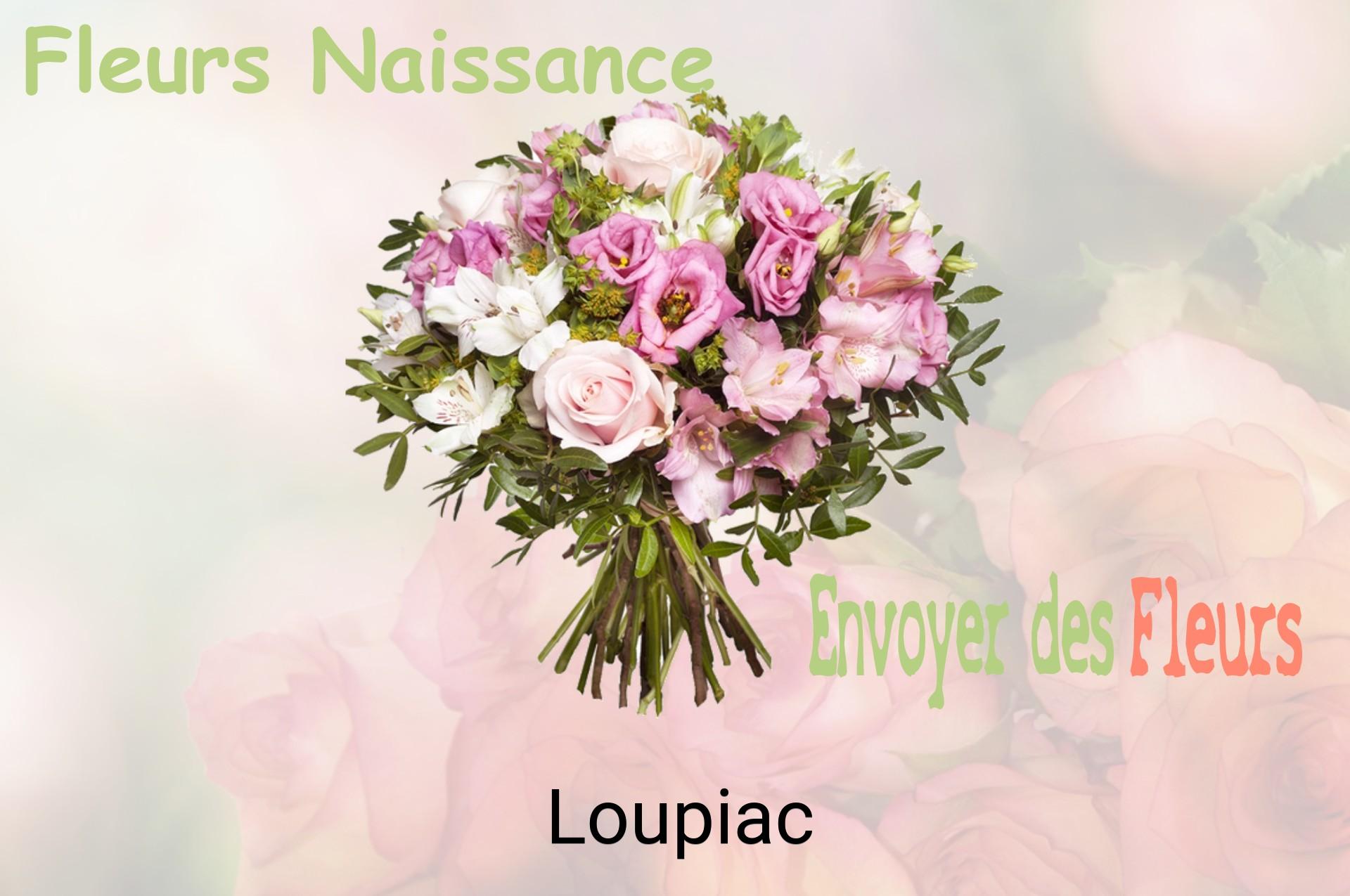 Bouquet de fleurs de naissance livré à Loupiac